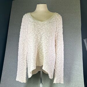 Women’s Free People V-neck Sweater Oversized XS Long Sleeve